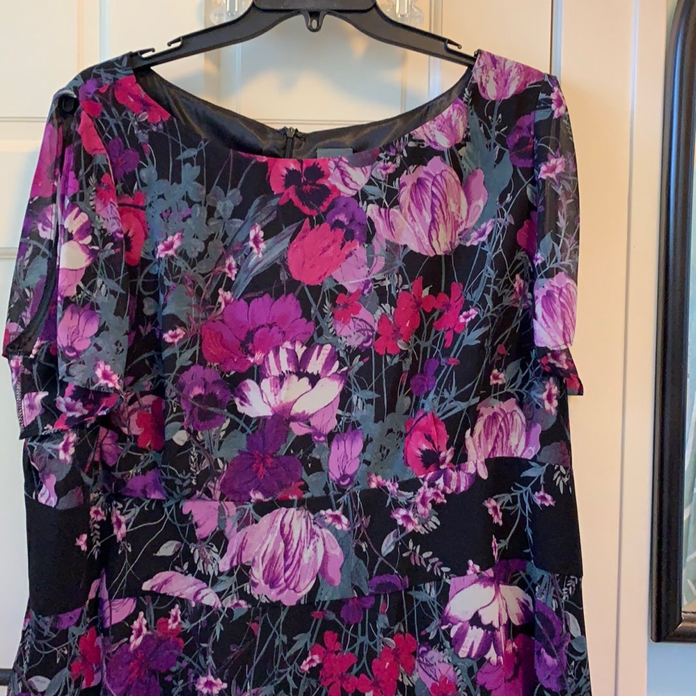 Floral Dress chiffon 22w